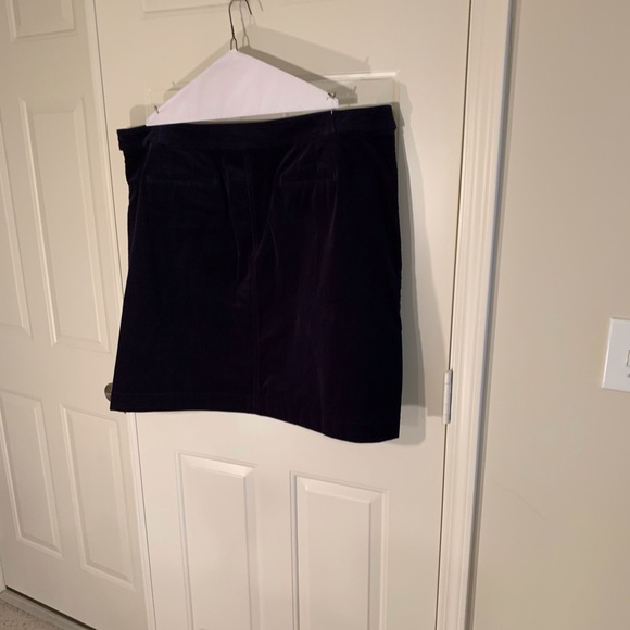 COPY - Talbots navy corduroy skirt with side pockets - Picture 2 of 6